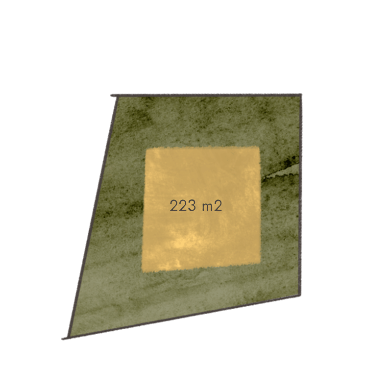 Buildable area diagram for Homesite 21