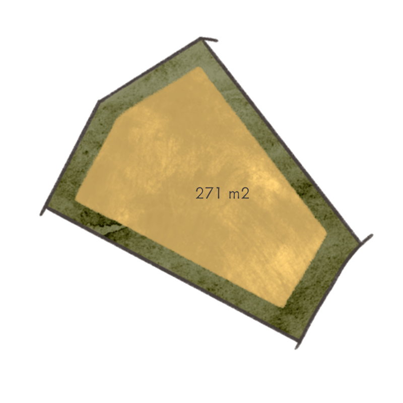 Buildable area diagram for Homesite 8