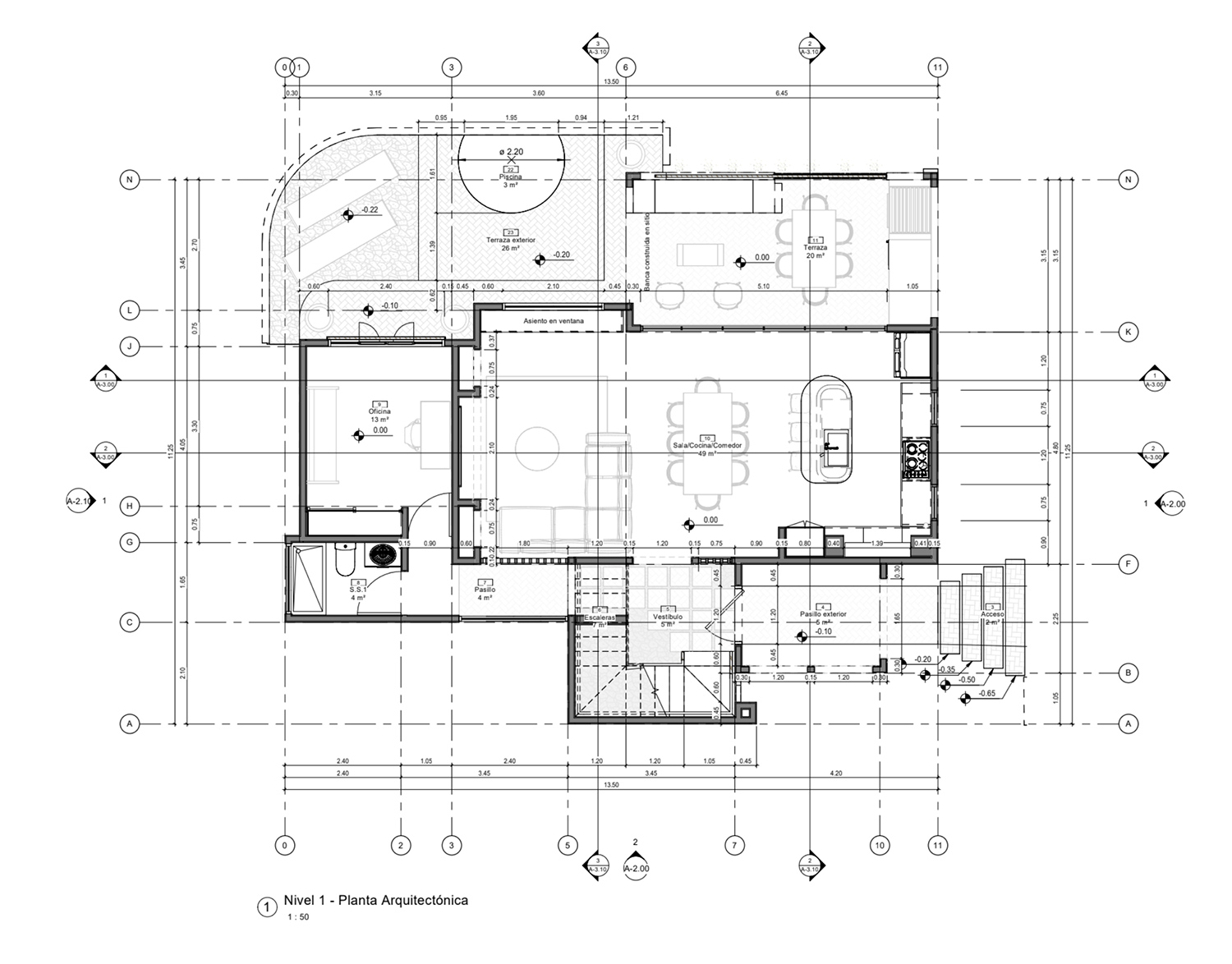 Villa Luma Floor Plans — Level 1 