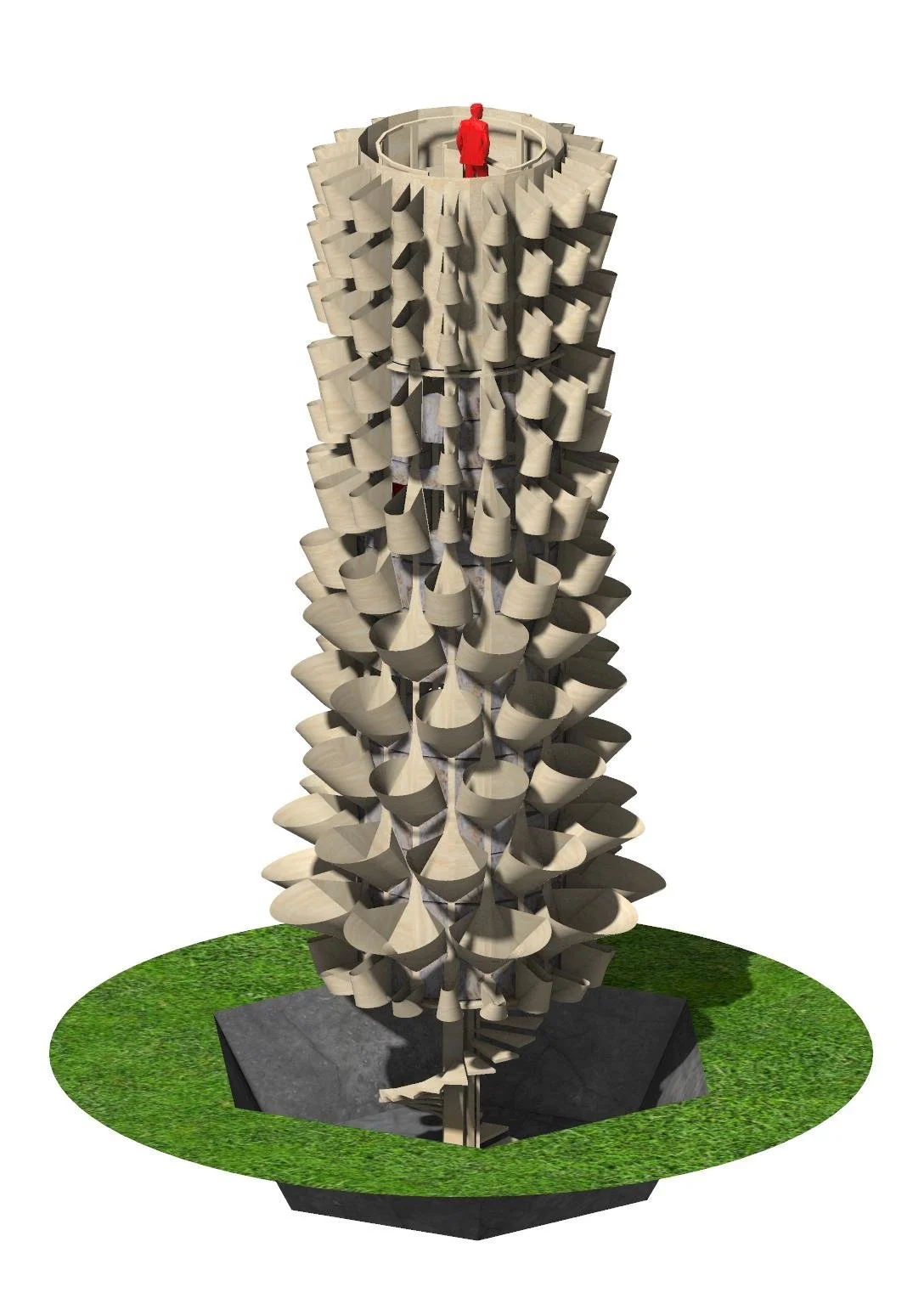 Sistema de nebulización de la Torre de Jengibre Piña