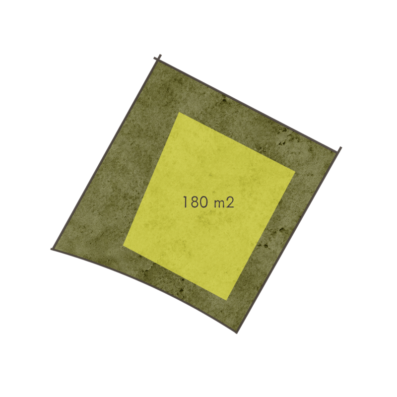 Buildable area diagram for Homesite 33