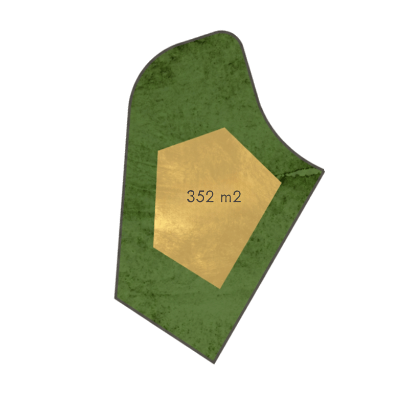 Buildable area diagram for Homesite 35