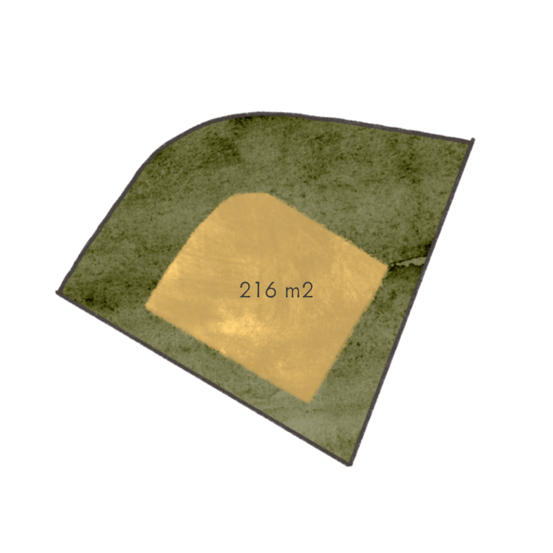 Buildable area diagram for Homesite 23