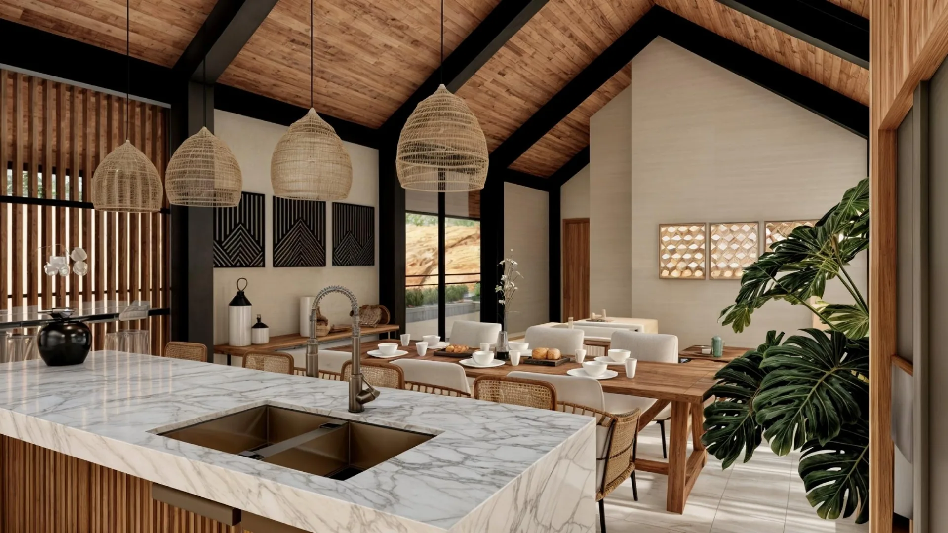 Arroyo Escondido kitchen and dining