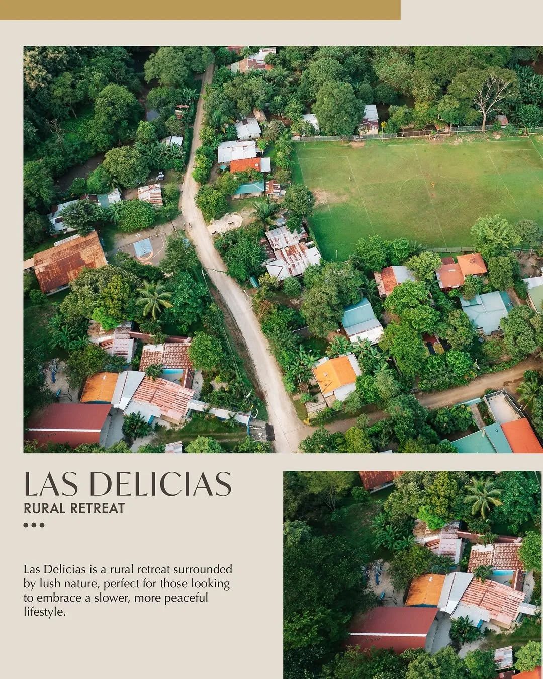 Farmland and jungle hills in the Las Delicias area near Nosara