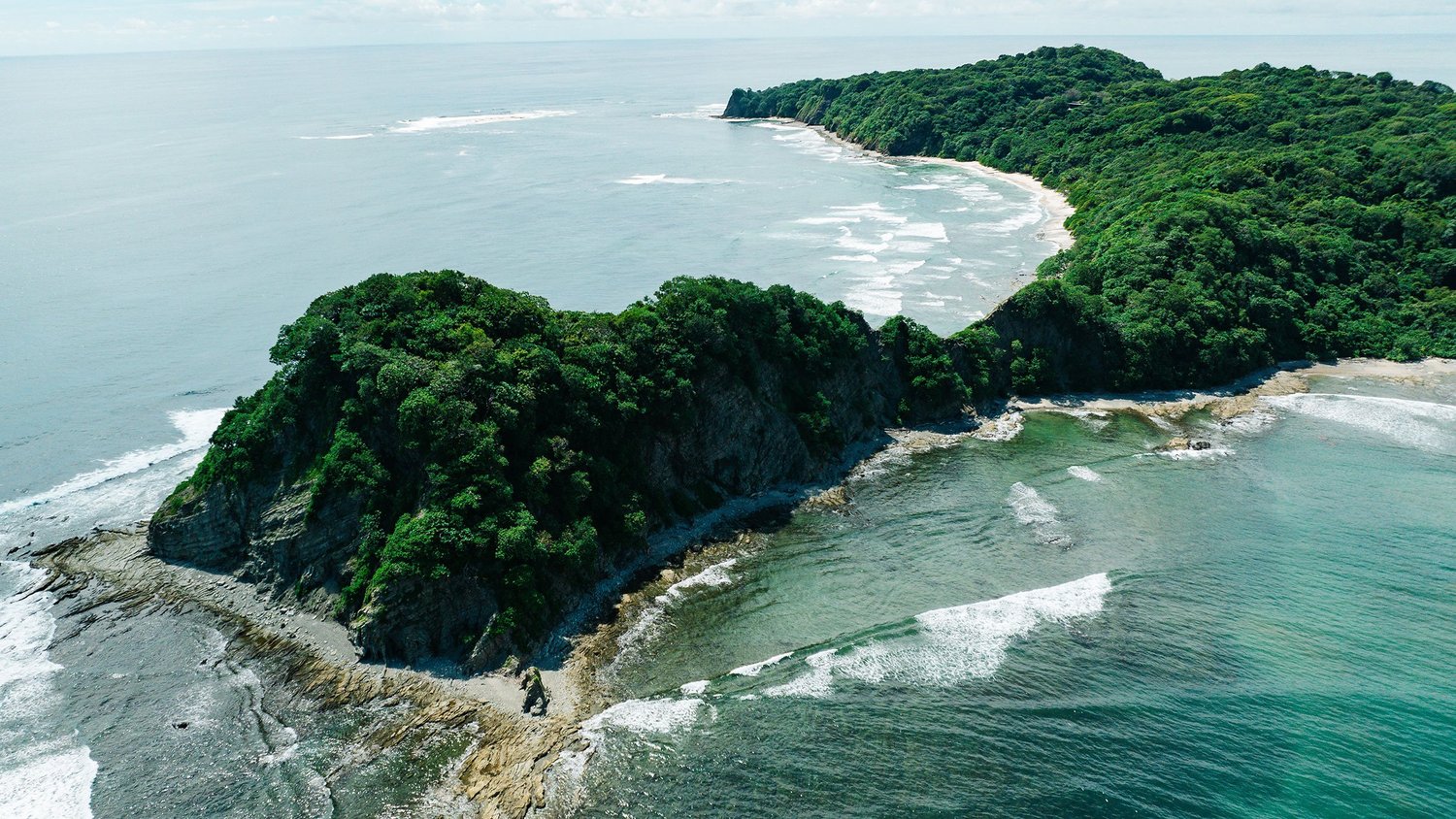 Aerial view of the Nosara coastline